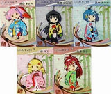 Madoka Kaname, etc. Puella Magi Madoka Magica The Movie Rebellion SD Rubber Strap Set Kimono Ver. Anime Festival Asia 2014 & Aniplex+ Limited 5 Piece Set Key Ring [USED]