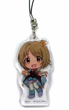 Kanako Mimura THE iDOLM@STER Cinderella Girls Ichiban Kuji Project ST@RT!! Acrylic Strap Kyun Chara Illustrations Prize H Key Ring [USED]