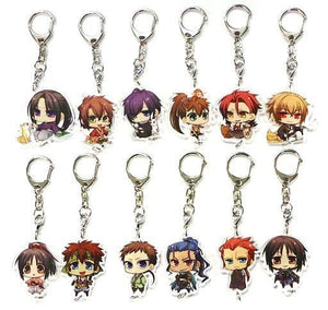 All 12 Types Set Hakuoki Joint Acrylic Collection -Joy Colle- Key Ring [USED]