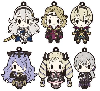 Marks, etc. Fire Emblem Fates D4 Rubber Keychain Collection Vol.2 All 6 Types Set Key Ring [USED]