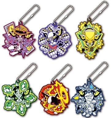 Iggy JoJo's Bizarre Adventure Rubber Mascot Iggy Bizarre Cosplay Stand Arc All 6 Types Set Key Ring [USED]