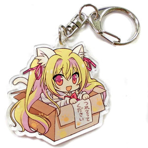 Shinku's Acrylic Keychain PC Soft Akai Hitomi ni Utsuru Sekai Melon Books Reservation Benefits Key Ring [USED]