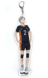 Koushi Sugawara Haikyu!! Trading Acrylic Keychains 1/10 animate Cafe Limited Key Ring [USED]