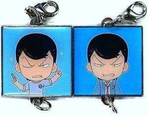 Arakita Yasutomo Metal Charm Set Kyun Chara Illasutrations Ichiban Kuji MINI Yowamushi Pedal Grande Road -DAYTIME- Last One Award Charm [USED]