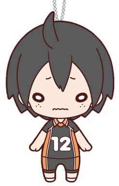 Tadashi Yamaguchi Haikyu!! Nitotan Plush Toy with Ball Chain Key Ring [USED]