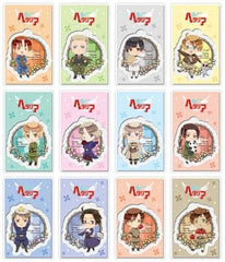 Italy, etc. Hetalia The Beautiful World Trading Acrylic Keychains All 12 Types Set Key Ring [USED]