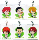 All 6 Types Set Sui Sui Sprinter Plate Charm Kyun Chara Illustrations Ichiban Kuji Yowamushi Pedal Grande Road -Second Order- J Award Key Ring [USED]