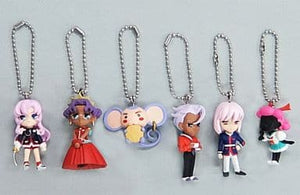 All 6 Types Set Revolutionary Girl Utena Mascot Key Ring [USED]