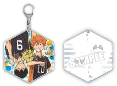 Shoyo Hinata Tobio Kageyama Haikyu!! Season 2 Acrylic Big Key Chain Key Ring [USED]