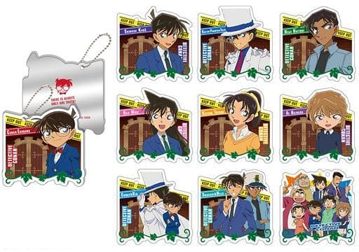 Shinichi Kudo, etc. Detective Conan Trading Mirror Charms All 10 Types Set Charm [USED]