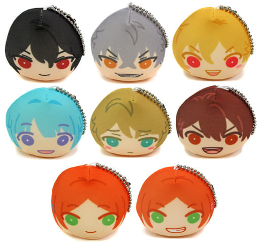 Rei Sakuma, etc. Ensemble Stars! Omanjuu Niginigi Mascot 2 All 8 Types Set Key Ring [USED]