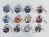 All 12 Types Set Reflector Mascot Asahi Inryo x Touken Ranbu -ONLINE- FamilyMart Campaign Products Key Ring [USED]