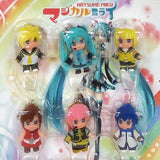 HATSUNE Appearance Summer Festival Hatsune Kan Mascot Set 6 Pieces Costume Kewpie x Hatsune Miku Magical Mirai 2013 Goods Key Ring [USED]