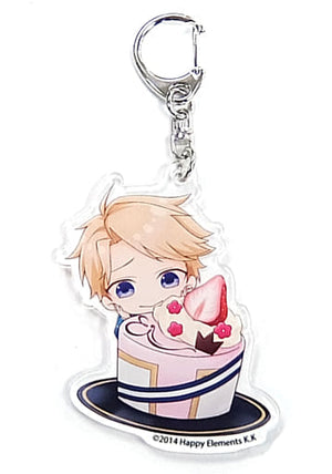 Narukami Arashi Ensemble Stars! x animatecafe Trading Acrylic Keychain Animate Cafe Limited Key Ring  [USED]