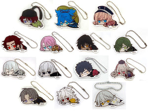 Tsurumaru Kuninaga Touken Ranbu -online- Daruun Acrylic Keychain Collection Part 3 All 14 Types Set Movic Co. Ltd. Key Ring [USED]