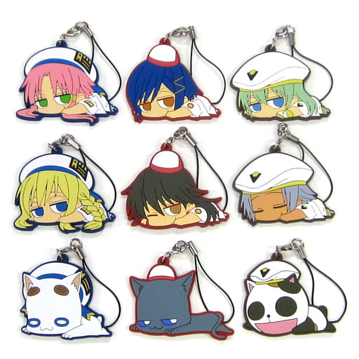 Akari, etc. ARIA Darun Rubber Strap Collection All 9 Types Set Key Ring [USED]