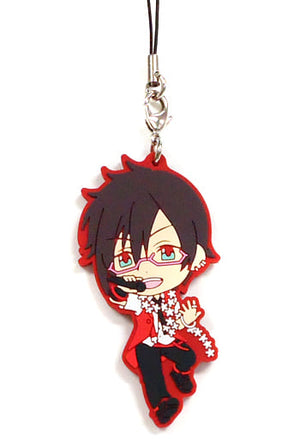 Shiki Iseya THE iDOLM@STER SideM Ichiban Kuji First Live Rubber Charm Prize H Key Ring [USED]