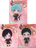 All 3 Types Set Pugyutto Acrylic Keychain Vol.3 Touken Ranbu -ONLINE- Key Ring [USED]