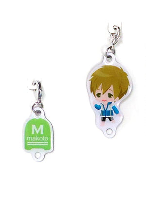 Tachibana Makoto Jersey Metal Charm Set Taito Kuji Honpo High Speed! Free! Starting Days Metal Charm Set Award Charm [USED]