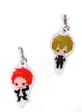 Tachibana Makoto & Shiina Asahi School Uniform Metal Charm Set Taito Kuji Honpo High Speed! Free! Starting Days Metal Charm Set Award Charm [USED]