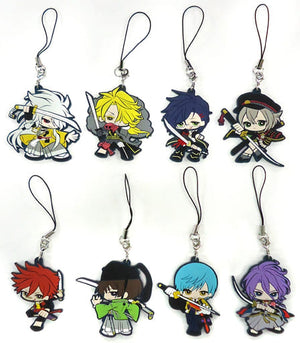 All 8 Types Set Touken Ranbu -ONLINE- Capsule Rubber Mascot Vol.4 Key Ring [USED]