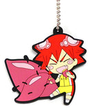 Naruko Shokichi Yowamushi Pedal Grande Road Rubber Keychain Collection Harvest Festival B set Key Ring [USED]