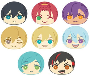 All 8 Types Set Ensemble Stars! Omanju Nigi Nigi Mascot 3 Key Ring [USED]