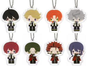 All 8 Types Set Koedaraizu A Acrylic Keychain Collection Ensemble Stars! Vol.1 Key Ring [USED]