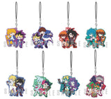 Yugi Muto Katsuya Jonouchi, etc. Yu-Gi-Oh Series Pair Clear Rubber Strap All 8 Types Set Key Ring [USED]