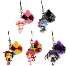 Madoka Kaname, etc. Puella Magi Madoka Magica Ichiban Kuji Premium Magiccraft Strap Prize J All 5 Types Set Key Ring [USED]