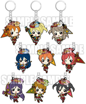 All 9 Types Set Traiding Rubber Key Ring Love Live! Ver.6 Key Ring [USED]