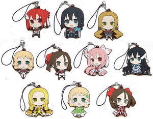 Yuna Yuki, etc. Yuna Yuki Is a Hero Rubber Strap Collection All 10 Types Set Key Ring [USED]