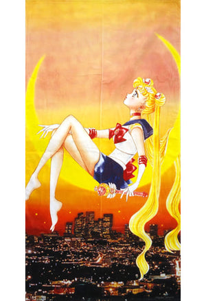 A. Sailor Moon Wide Bath Towel with Rhinestone Bishoujo Senshi Sailor Moon Exhibition Towel [USED]