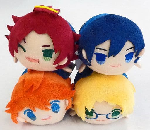 Hokuto Hidaka, etc. Ensemble Stars! Mugyutto Mascot Trick Star All 4 Types Set Key Ring [USED]