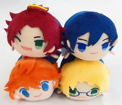 Hokuto Hidaka, etc. Ensemble Stars! Mugyutto Mascot Trick Star All 4 Types Set Key Ring [USED]