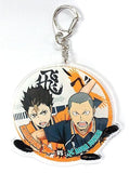 Yu Nishinoya Tanaka Ryunosuke Haikyu!! Acrylic Key Chain Fierce Battle is Inevitable! Karasuno High School VS Aoba Josai High School in J-World Tokyo Limited Key Ring [USED]