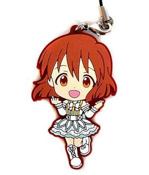 Hagiwara Yukiho THE iDOLM@STER Ichiban Kuji 10th Live 765Pro Ver. Rubber Strap 10th Live 765Pro Ver. Kyun Chara Illustrations Prize O Key Ring [USED]