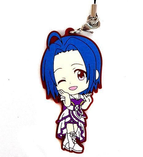 Azusa Miura THE iDOLM@STER Ichiban Kuji 10th Live 765Pro Ver. Rubber Strap 10th Live 765Pro Ver. Kyun Chara Illustrations Prize O Key Ring [USED]