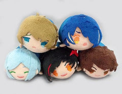 Chiaki Morisawa, etc. Ensemble Stars! Mugyutto Mascot Ryuseitai All 5 Types Set Key Ring [USED]