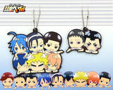 Hakune Gakuen & Kyoto Fushimi Gathering Rubber Keychain 2 Set Yowamushi Pedal: The Movie Special Event EXTRA RIDE Key Ring [USED]