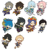 All 10 Types Set Toys Works Collection Niiten Gomu! Touken Ranbu -ONLINE- Round 3 Key Ring [USED]