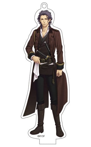 Ryoma Sakamoto Hakuoki: Shinkai Otomate Character Acrylic Keychain Collection Hakuoki Shin Kai Vol.2 Vol.2 Key Ring [USED]