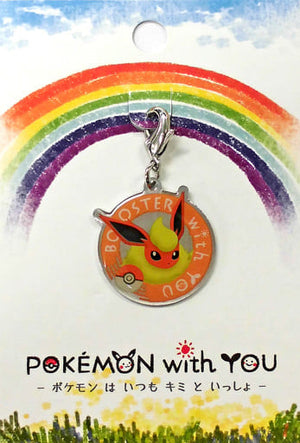 Flareon Charm POKEMON with YOU Pokemon Pokemon Center Limited Key Ring  [USED]