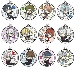 All 12 Types Set Rubber Mascot Idolish7 Chara Fuwa Shabon Series Key Ring [USED]