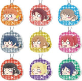 All 9 Types Set Love Live! Sunshine!! Lying Down Keychain Mascot Key Ring [USED]