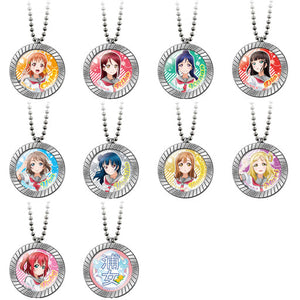 All 10 Types Set Love Live! Sunshine!! Button Collection Key Ring [USED]