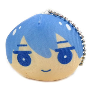 Haruka Nanase Smile Ver. High Speed! Free! Starting Days Omaju Nigi Nigi Mascot Chibi Bunkyodo BOX Purchase Bonus Key Ring [USED]