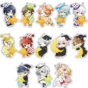 All 13 Types Set Idolish7 Twin Face Acrylic Keychain Key Ring [USED]