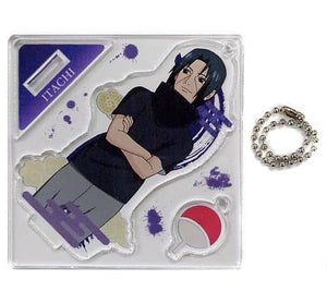 Uchiha Itachi Acrylic Keychain with Stand Naruto Shippiden Itachi Sinden hen -Hikari to Yami- in J-WORLD TOKYO Key Ring [USED]