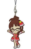 Akizuki Ritsuko THE iDOLM@STER: Platinum Stars Ichiban Kuji Rubber Charm Kyun Chara Illustrations Prize E Key Ring [USED]